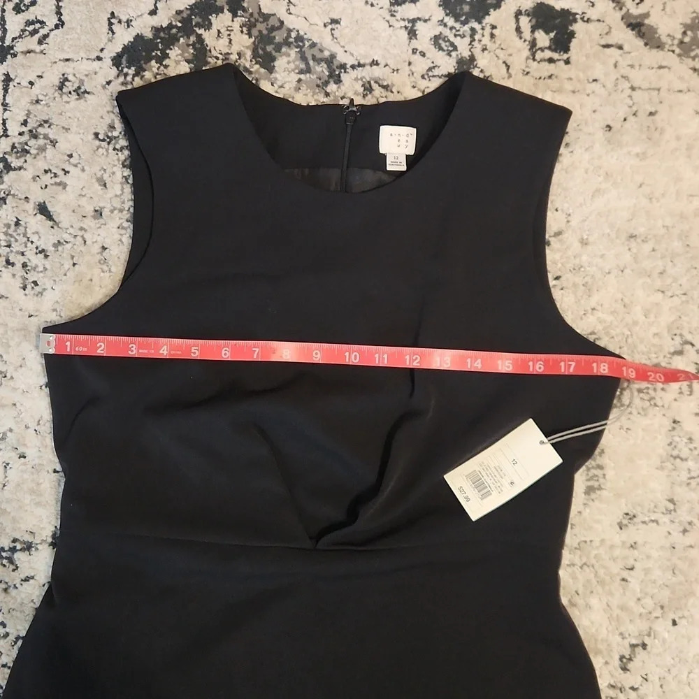 NWT A New Day Shift Dress | Size 12 | Black with zipper in the back - Picture 7 of 9